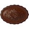 Ekena Millwork Oxford Ceiling Medallion, Hand-Painted Burnished Mahogany Crackle, 16 7/8"W x 11 3/4"H x 1 1/2"P CM16OXBMC - alternate 1